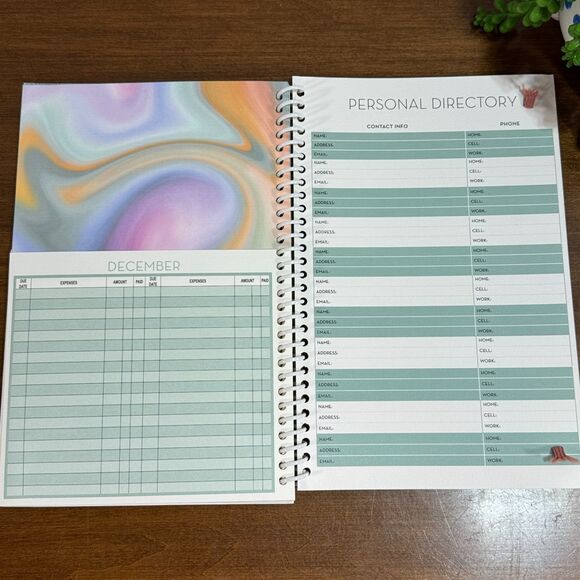 Home Finance and Bill Organizer with Pockets Monthly Budget Planner - Picture 4 of 5